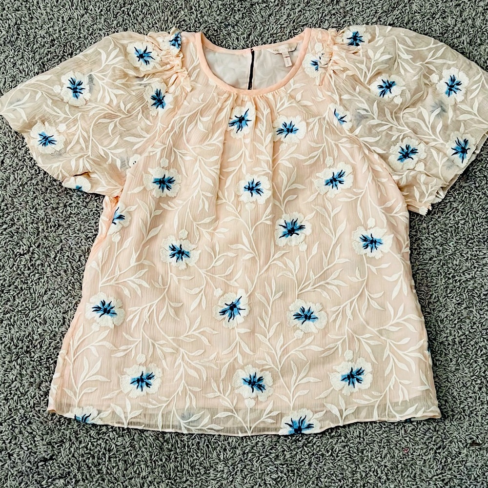 Rebecca Taylor size large top 💙💚💛🧡💜